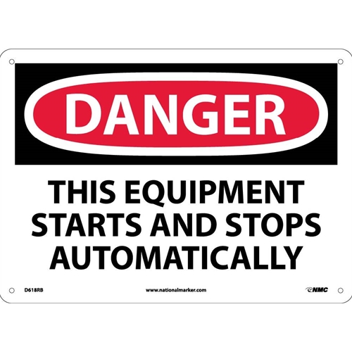 Danger Equipment Safety Sign (D618RB)