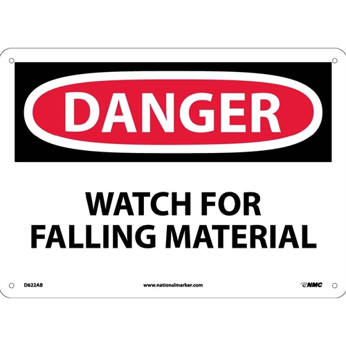 Danger Watch For Falling Material Sign (D622AB)