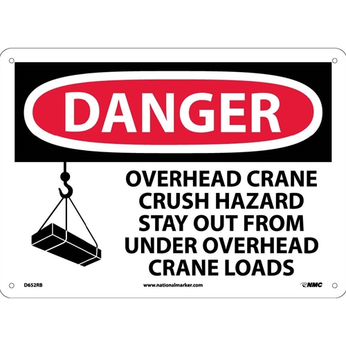 Danger Overhead Crane Sign (D652RB)