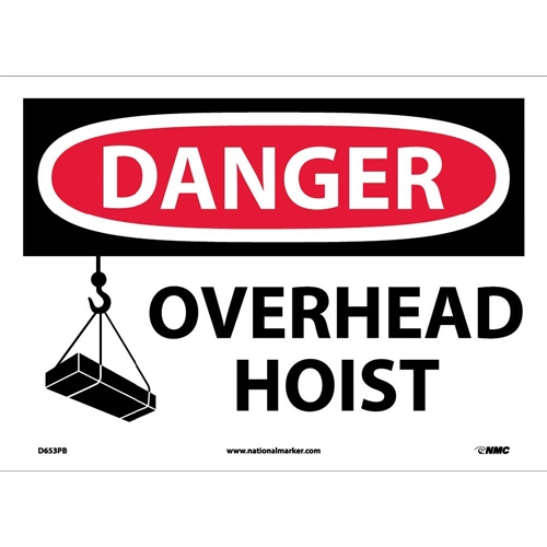 Danger Overhead Hoist Sign (D653PB)