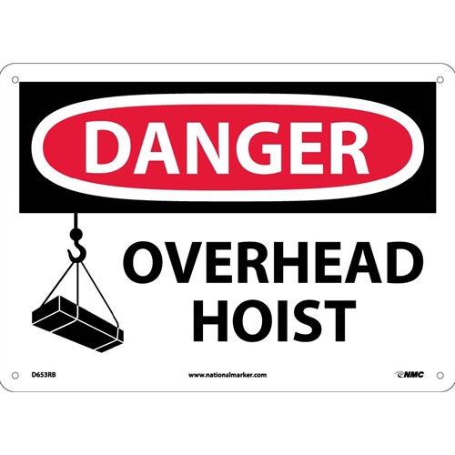 Danger Overhead Hoist Sign (D653RB)