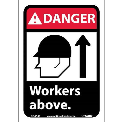 Danger Workers Above Sign (DGA14P)