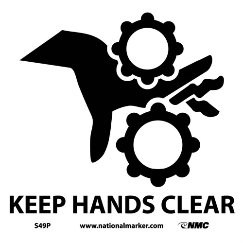 Keep Hands Clear Sign (S49P)