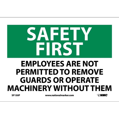 Safety First Machine Safety Sign (SF150P)