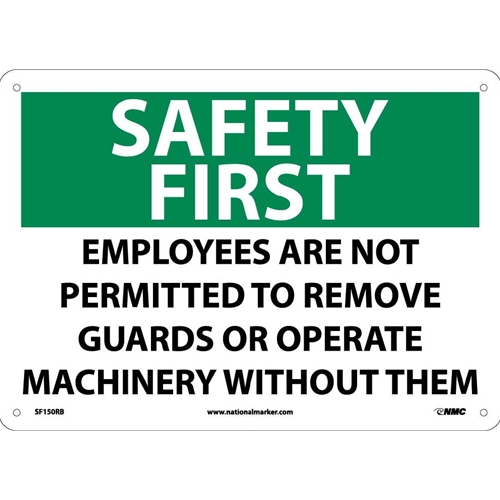 Safety First Machine Safety Sign (SF150RB)