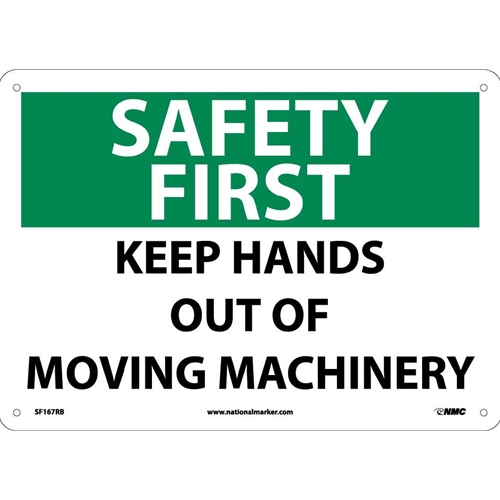 Safety First Keep Hands Out Sign (SF167RB)