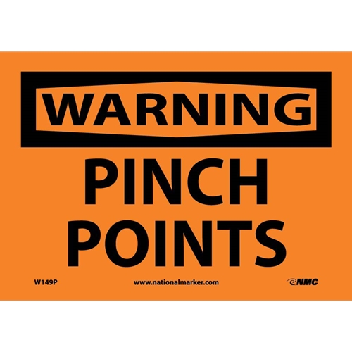Warning Pinch Points Sign (W149P)