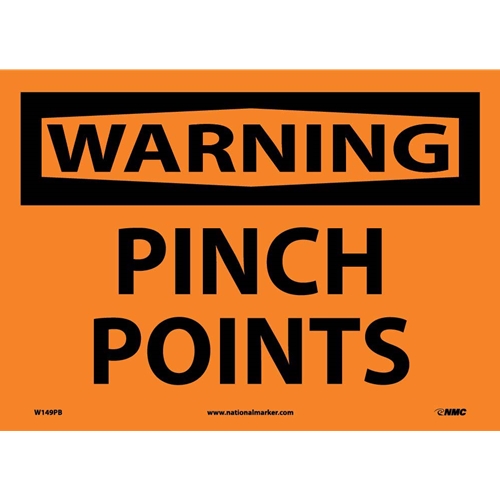 Warning Pinch Points Sign (W149PB)