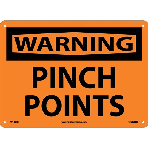 Warning Pinch Points Sign (W149RB)