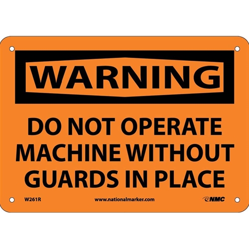 Warning Do Not Operate Machine Sign (W261R)