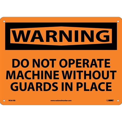 Warning Do Not Operate Machine Sign (W261RB)