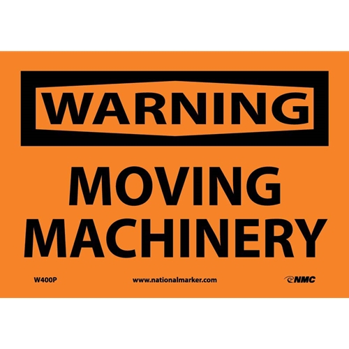 Warning Moving Machinery Sign (W400P)