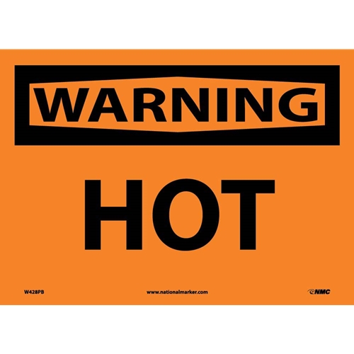 Warning Hot Sign (W428PB)