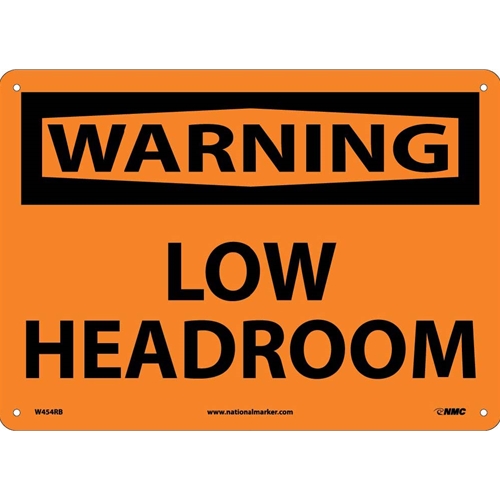 Warning Low Headroom Sign (W454RB)
