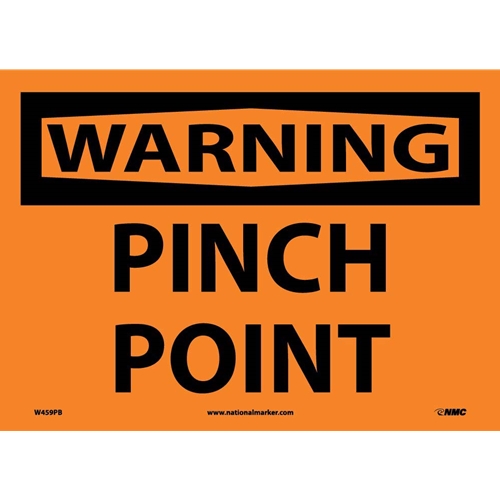 Warning Pinch Point Sign (W459PB)