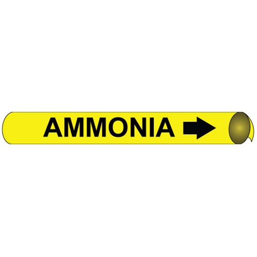Ammonia Precoiled/Strap-On Pipe Marker (A4004)