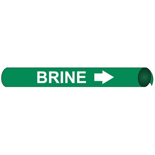 Brine Precoiled/Strap-On Pipe Marker (A4010)