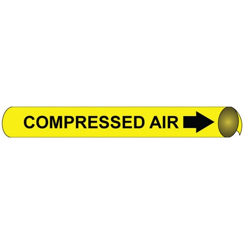 Compressed Air Precoiled/Strap-On Pipe Marker (A4023)