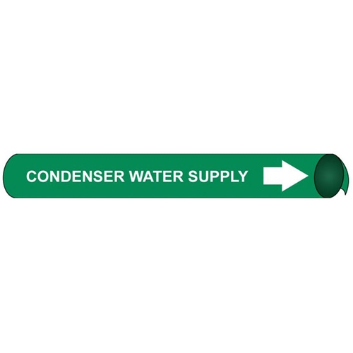 Condenser Water Supply Precoiled/Strap-On Pipe Marker (A4030)