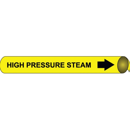 High Pressure Steam Precoiled/Strap-On Pipe Marker (A4059)