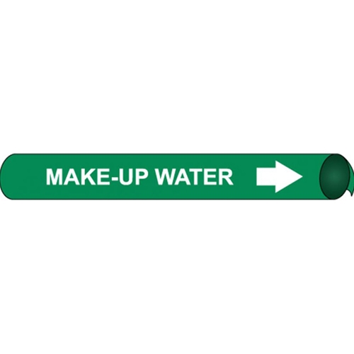 Make-Up Water Precoiled/Strap-On Pipe Marker (A4070)