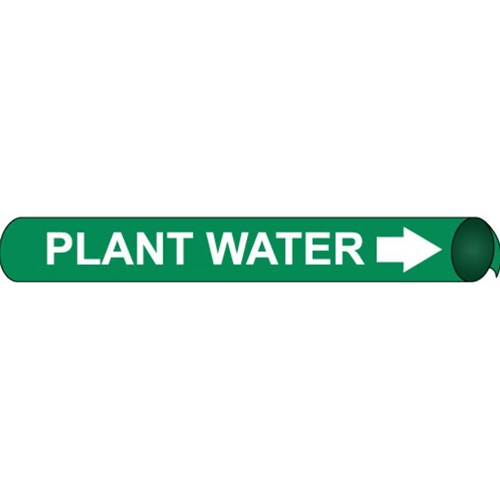 Plant Water Precoiled/Strap-On Pipe Marker (A4082)