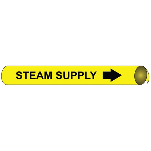 Steam Supply Precoiled/Strap-On Pipe Marker (A4099)