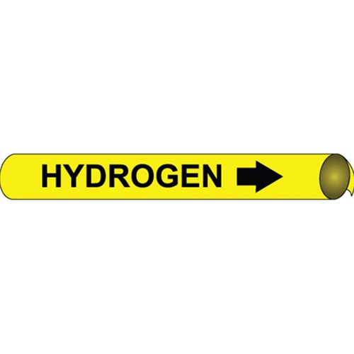 Hydrogen Precoiled/Strap-On Pipe Marker (B4064)