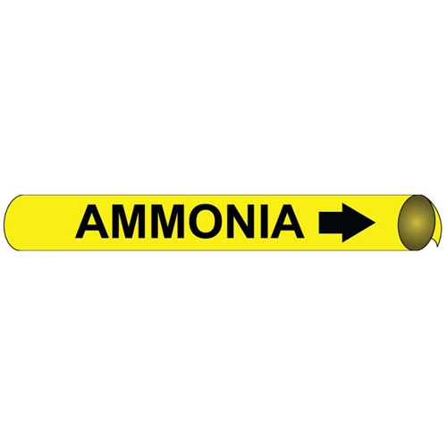Ammonia Precoiled/Strap-On Pipe Marker (C4004)