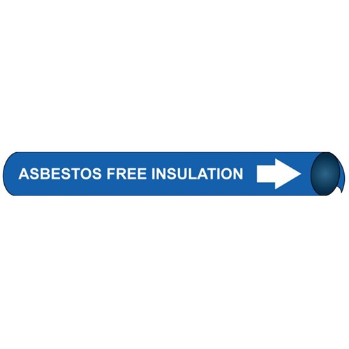 Asbestos Free Precoiled/Strap-On Pipe Marker (C4006)