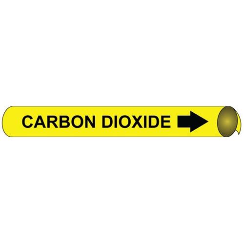 Carbon Dioxide Precoiled/Strap-On Pipe Marker (C4011)