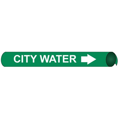 City Water Precoiled/Strap-On Pipe Marker (C4018)