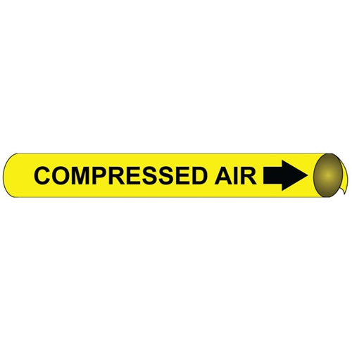 Compressed Air Precoiled/Strap-On Pipe Marker (C4023)
