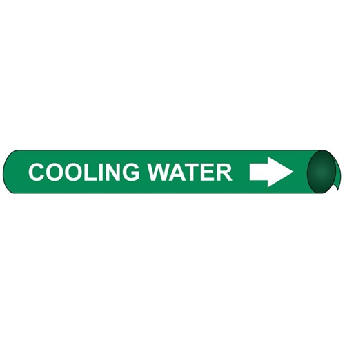 Cooling Water Precoiled/Strap-On Pipe Marker (C4031)