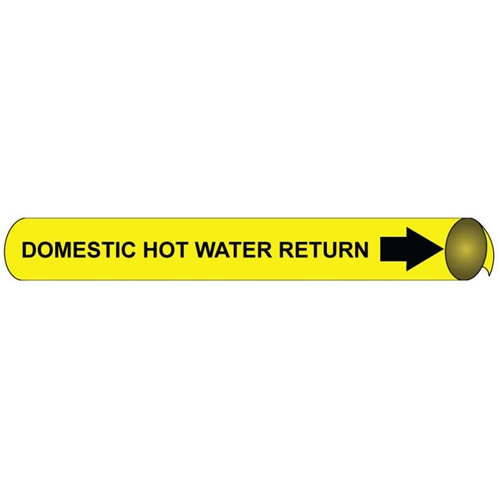 Domestic Cold Water Supply Precoiled/Strap-On Pipe Marker (C4037)
