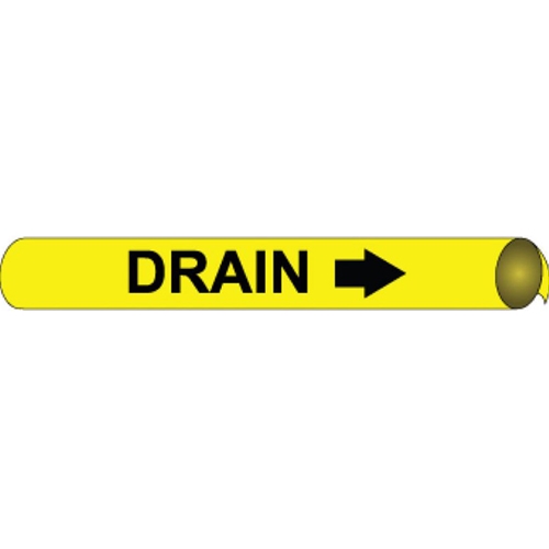 Drain Precoiled/Strap-On Pipe Marker (C4040)