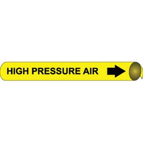 High Pressure Air Precoiled/Strap-On Pipe Marker (C4057)