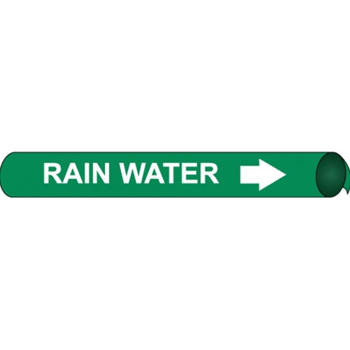 Rain Water Precoiled/Strap-On Pipe Marker (C4087)