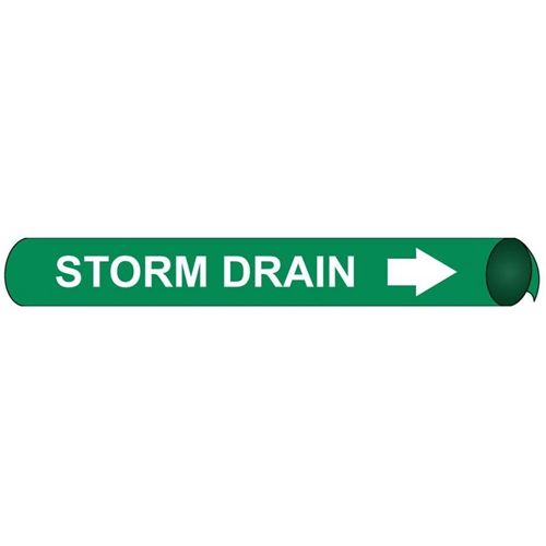 Storm Drain Precoiled/Strap-On Pipe Marker (C4100)