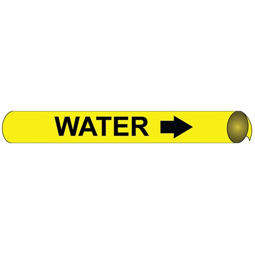 Water Precoiled/Strap-On Pipe Marker (C4114)