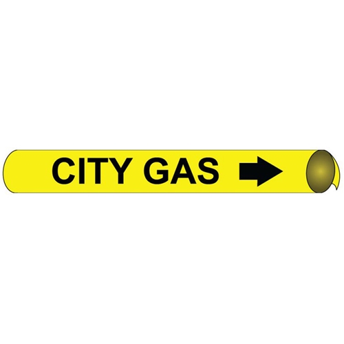City Gas Precoiled/Strap-On Pipe Marker (D4017)