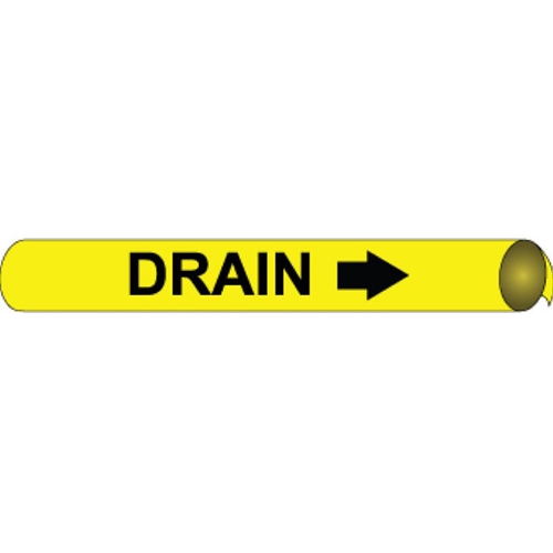 Drain Precoiled/Strap-On Pipe Marker (D4040)