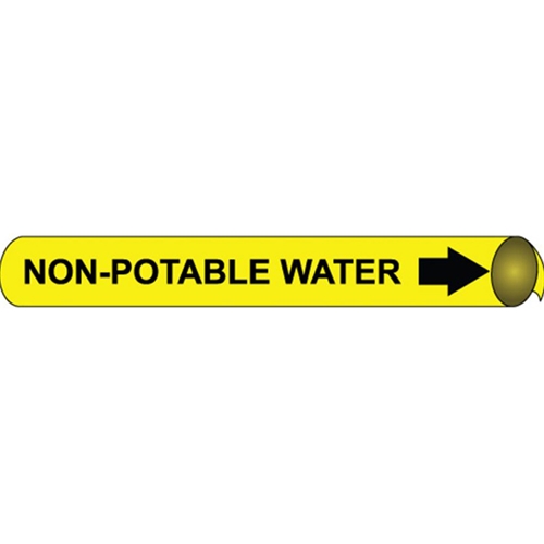 Non-Potable Water Precoiled/Strap-On Pipe Marker (D4076)