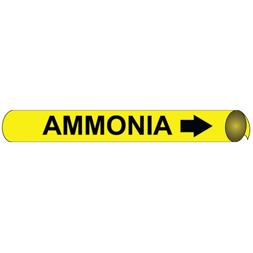 Ammonia Precoiled/Strap-On Pipe Marker (E4004)