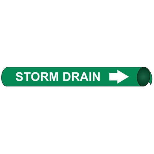 Storm Drain Precoiled/Strap-On Pipe Marker (E4100)