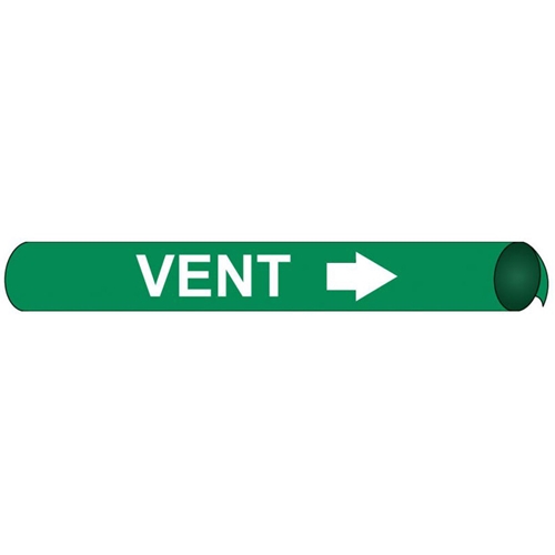 Vent Precoiled/Strap-On Pipe Marker (E4110)