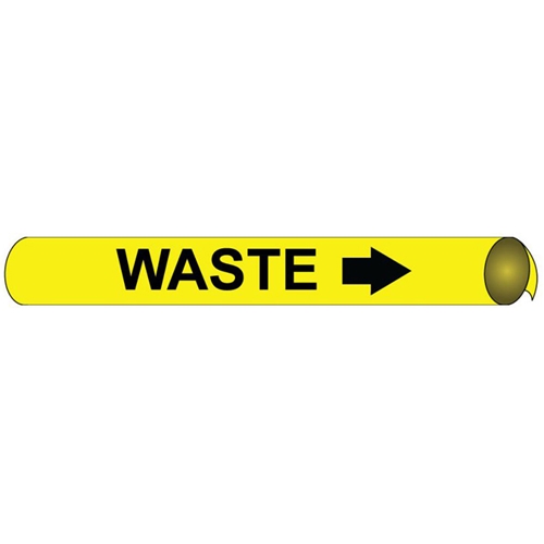 Waste Precoiled/Strap-On Pipe Marker (E4111)