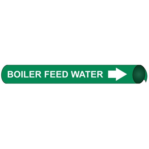 Boiler Feed Water Precoiled/Strap-On Pipe Marker (F4009)