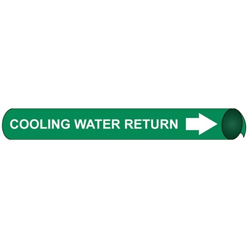 Cooling Water Return Precoiled/Strap-On Pipe Marker (F4032)