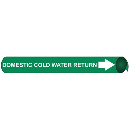 Deionized Water Precoiled/Strap-On Pipe Marker (F4035)
